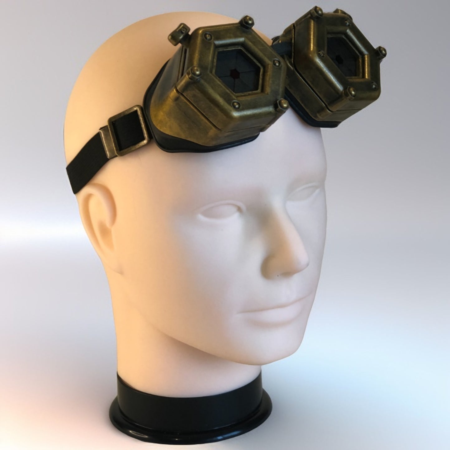 3D-printed steampunk goggles with functional diaphragms