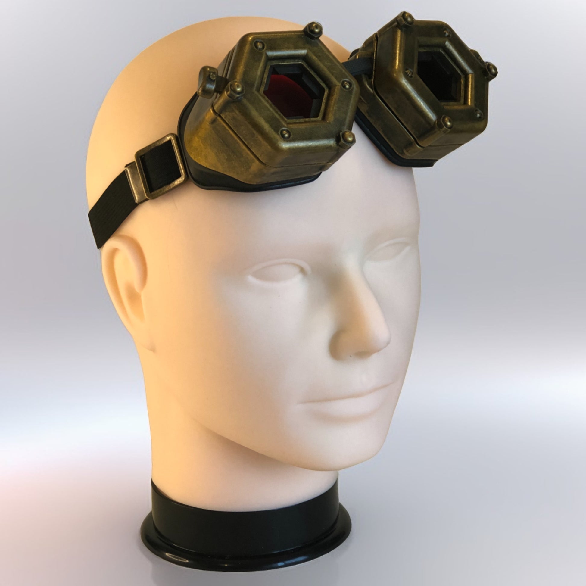 3D-printed steampunk goggles with functional diaphragms