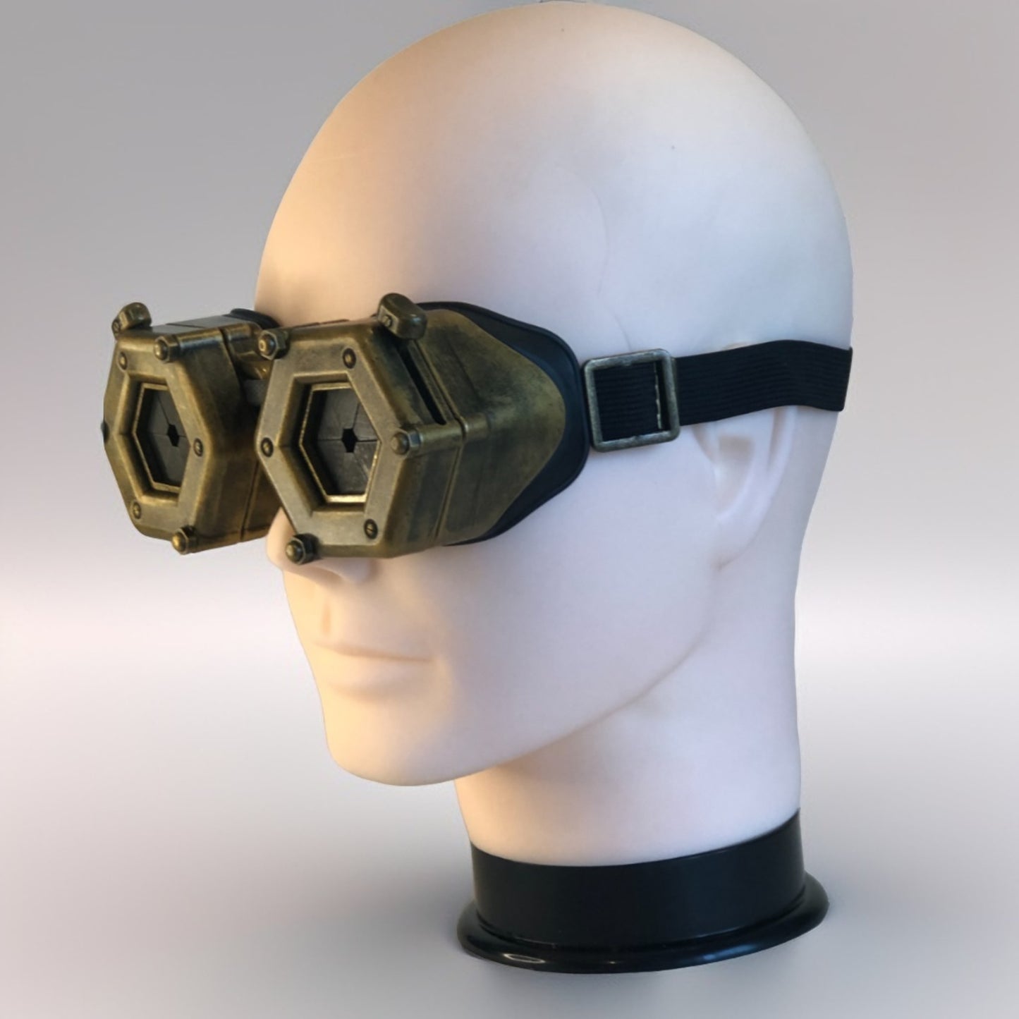 3D-printed steampunk goggles with functional diaphragms
