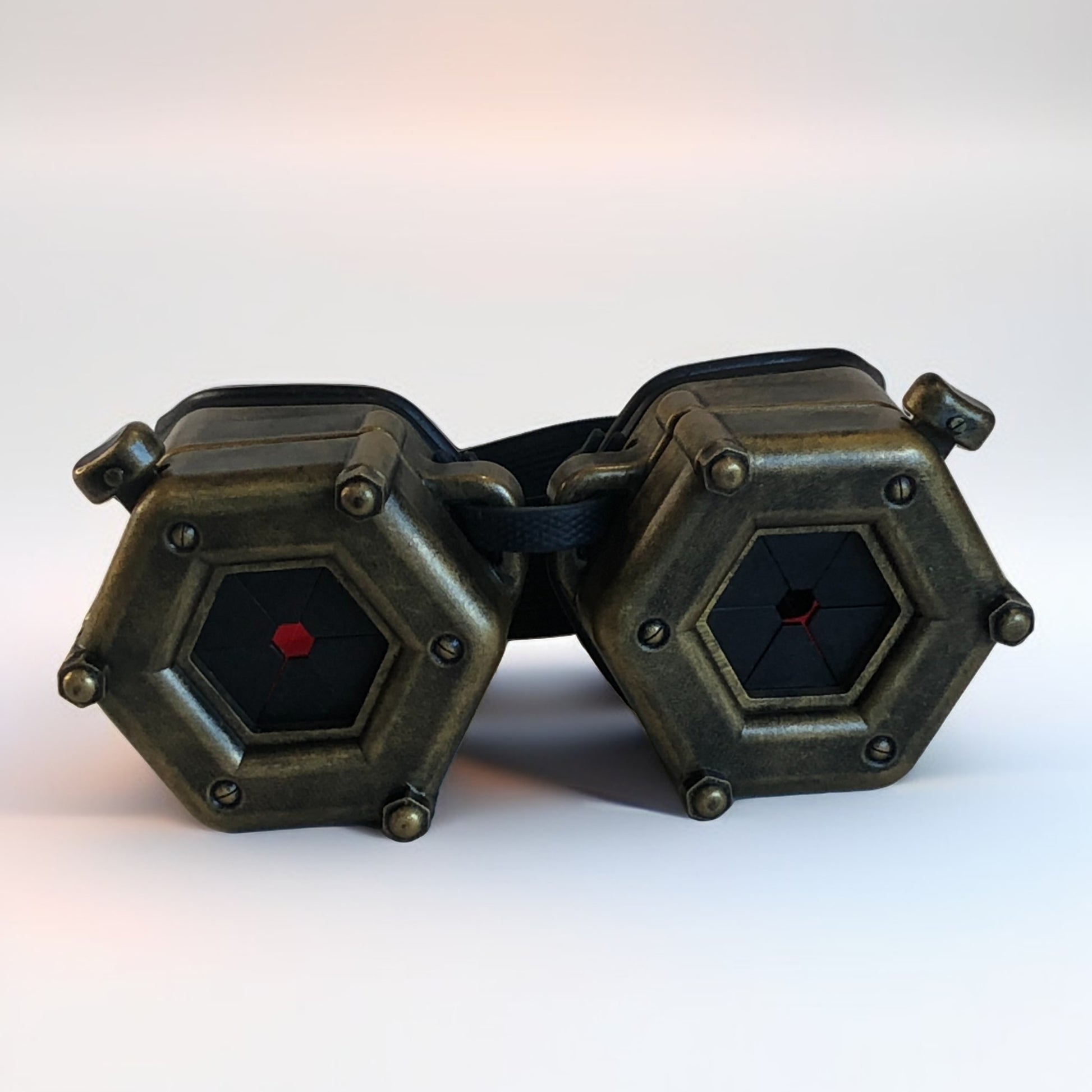 3D-printed steampunk goggles with functional diaphragms