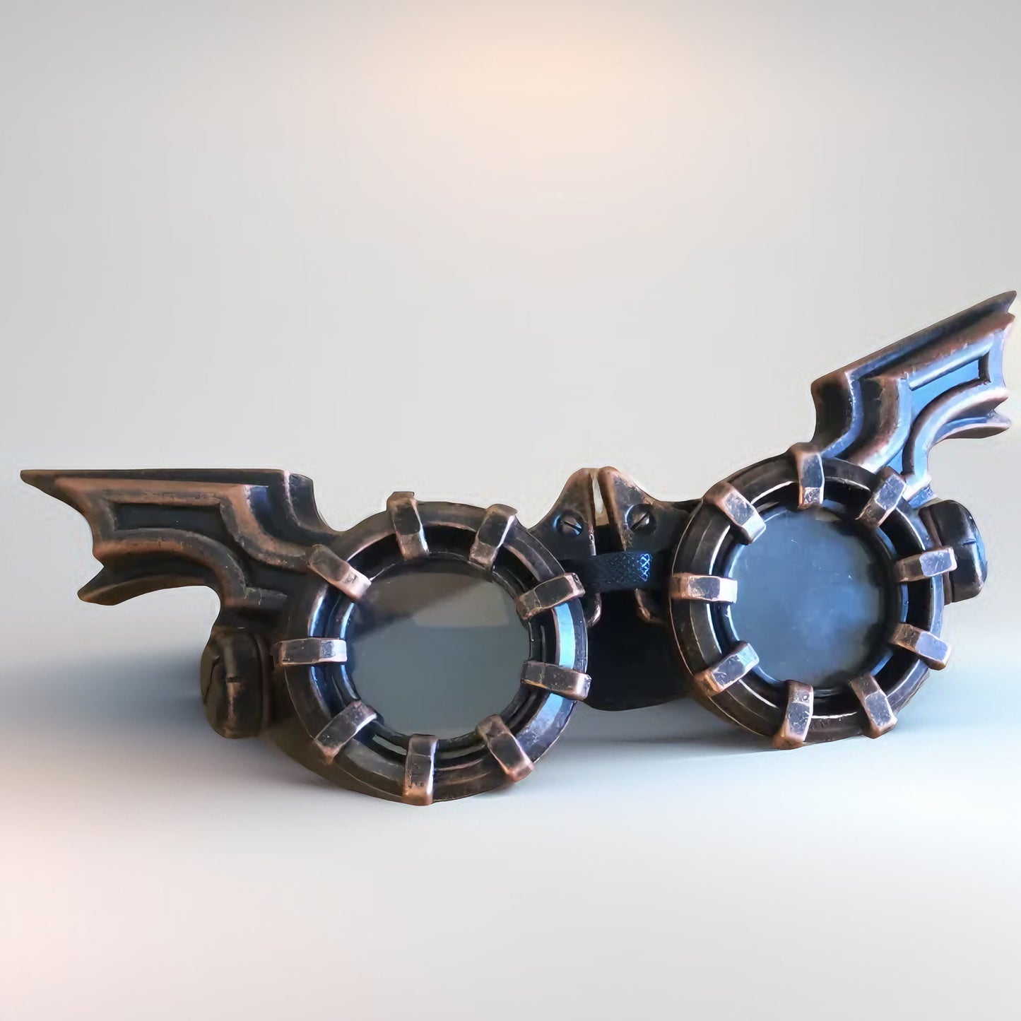 Lunettes steampunk  artisanales style rétro-futuriste - Bat Wings – Accessoire cosplay imprimé 3D