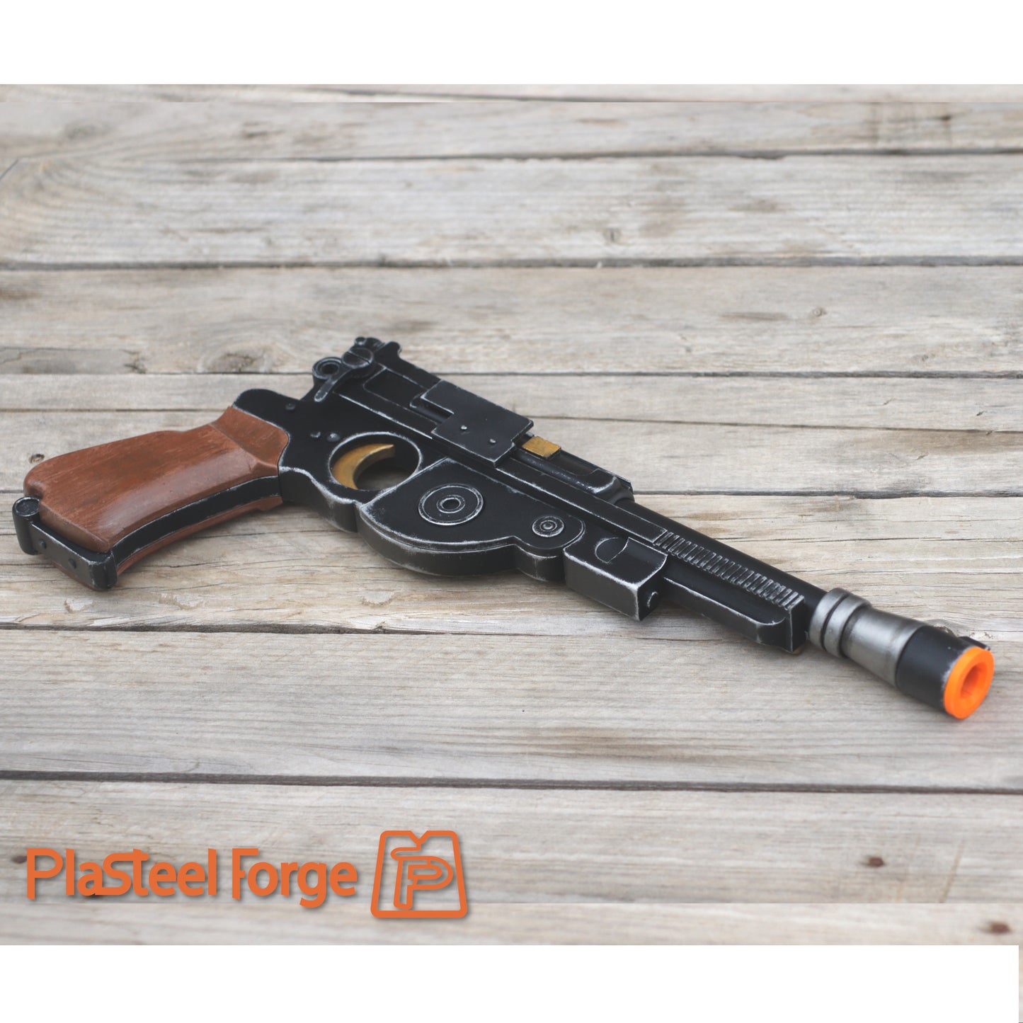 cosplay blaster prop 3d printed futuristic weapon mandalorian fan art 