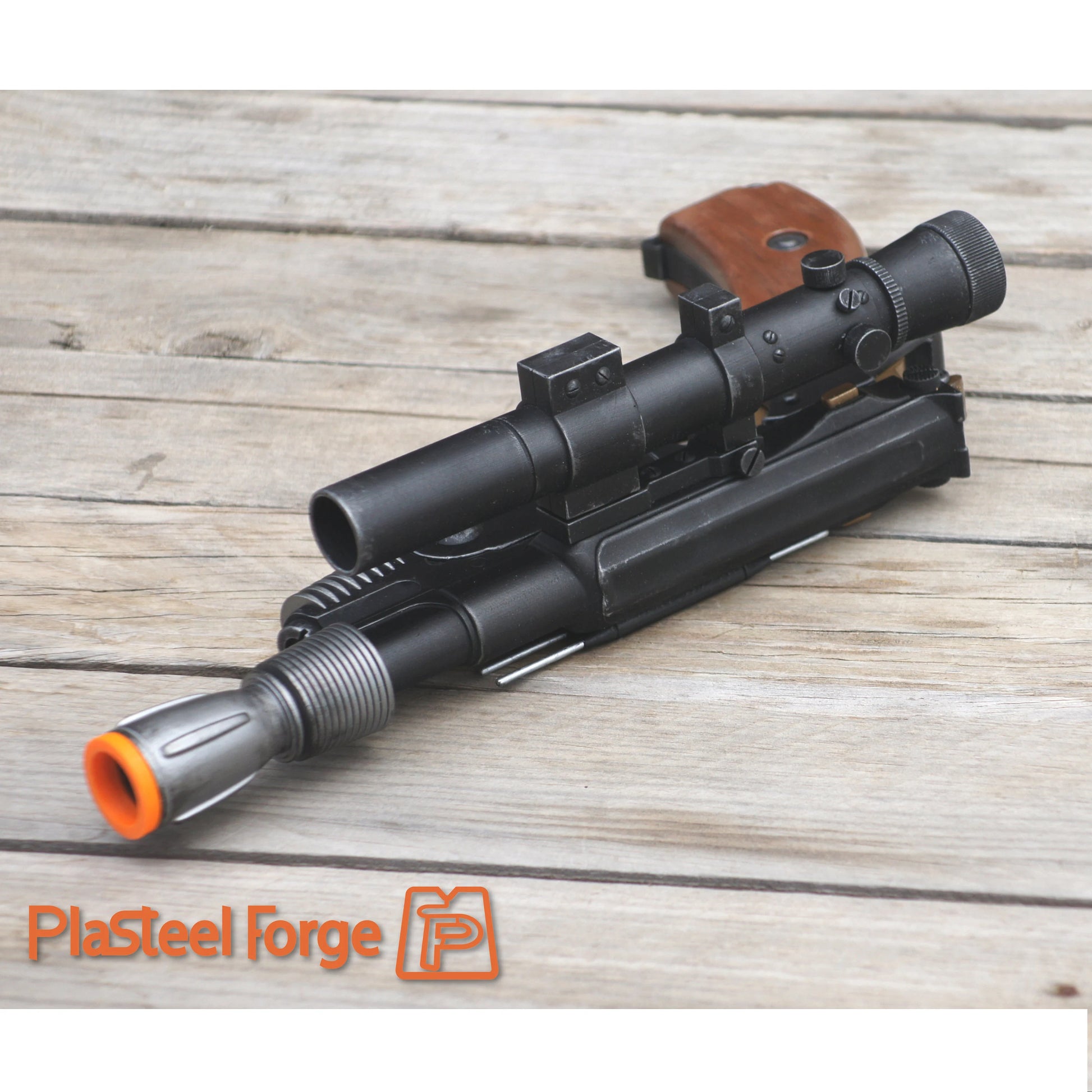 Hand-painted details on PAYDAY blaster inspired by The Old Republic Sci-Fi MMORPG