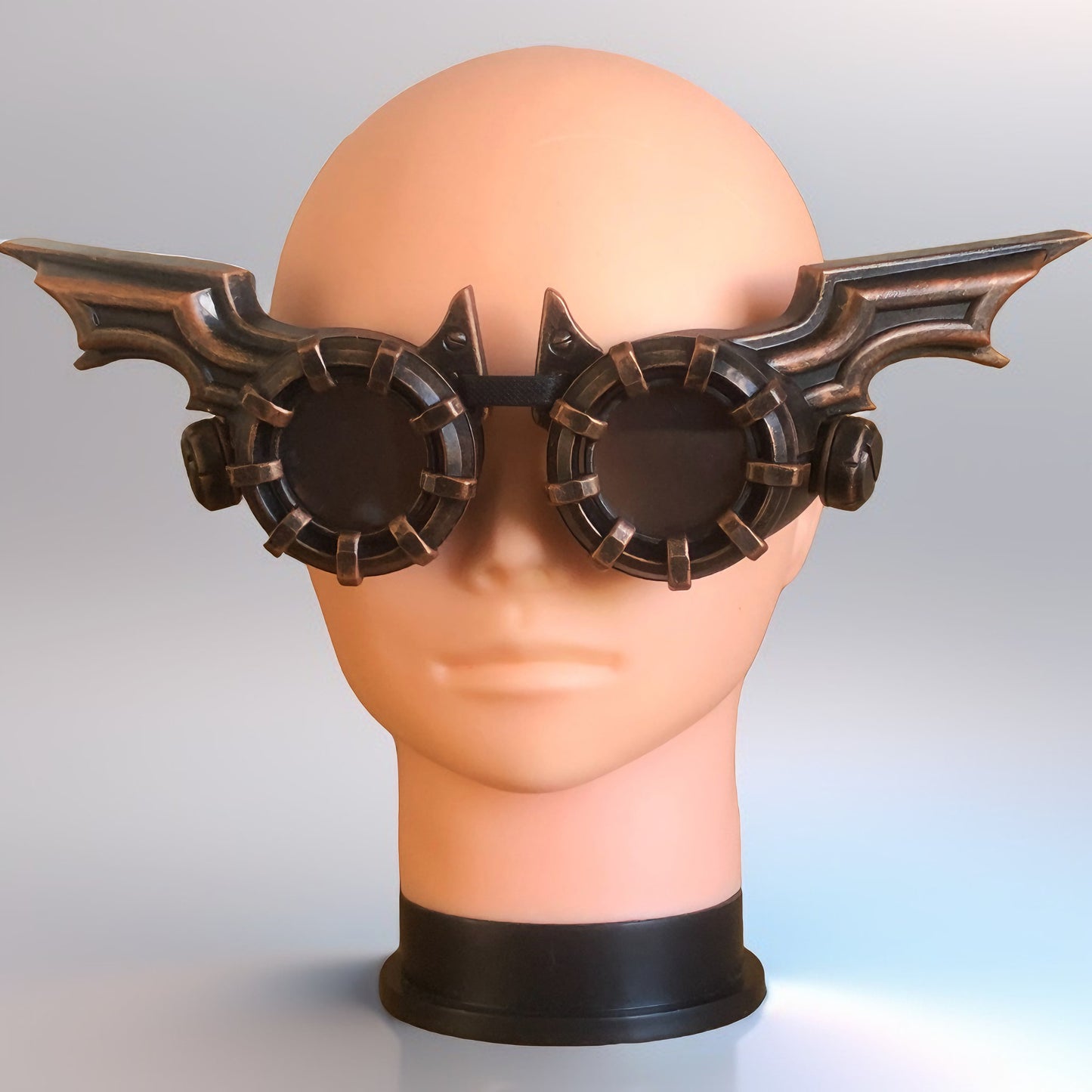 Lunettes steampunk  artisanales style rétro-futuriste - Bat Wings – Accessoire cosplay imprimé 3D
