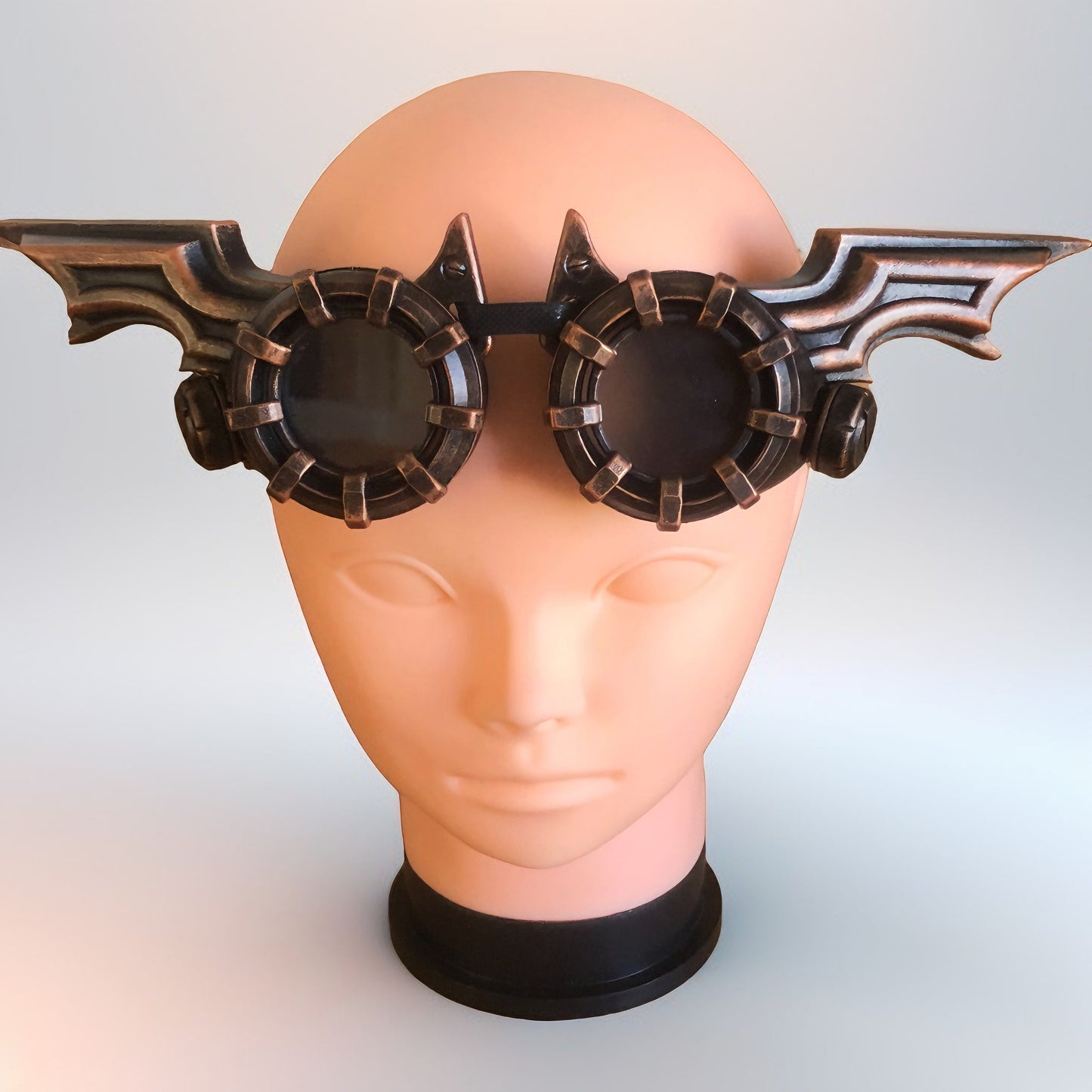 Lunettes steampunk  artisanales style rétro-futuriste - Bat Wings – Accessoire cosplay imprimé 3D