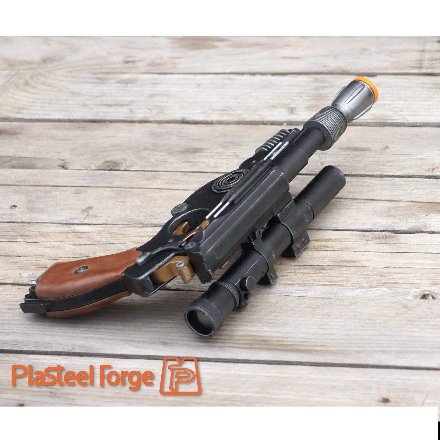 Full-size PAYDAY blaster prop inspired by The Old Republic video game