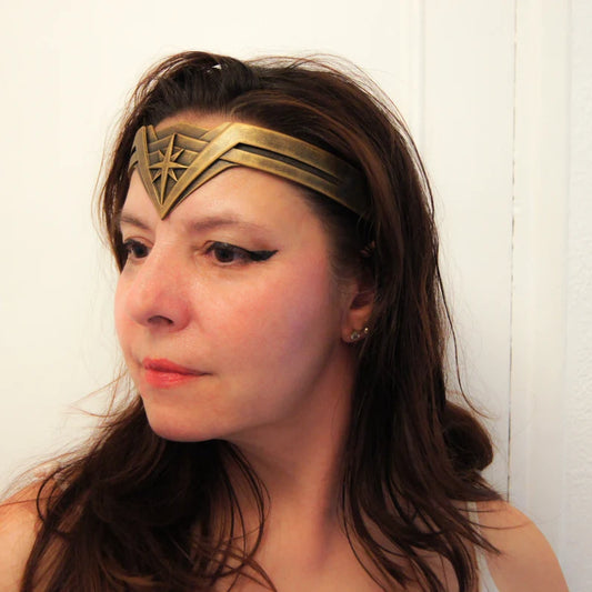 fantasy cosplay diadem 3d printed wonder heroine costume accessory
